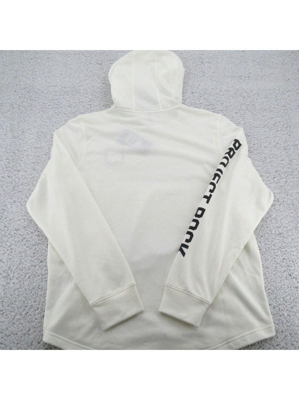 Under Armour UA Project Rock Terry Hoodie Mens Size Medium Ivory NEW - Picture 7 of 11